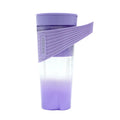 Portable rechargeable blender in black with USB charging cable, cup brush, and straw on a white background
