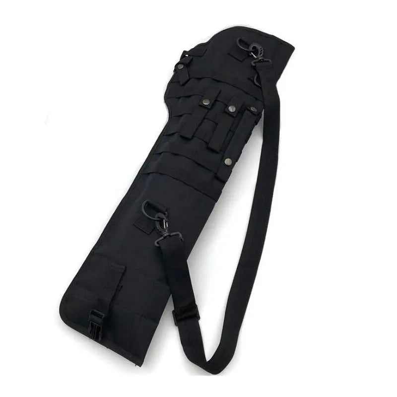 Tactical single shoulder hunting knife bag in Oxford cloth, 72x25x3cm, green colour