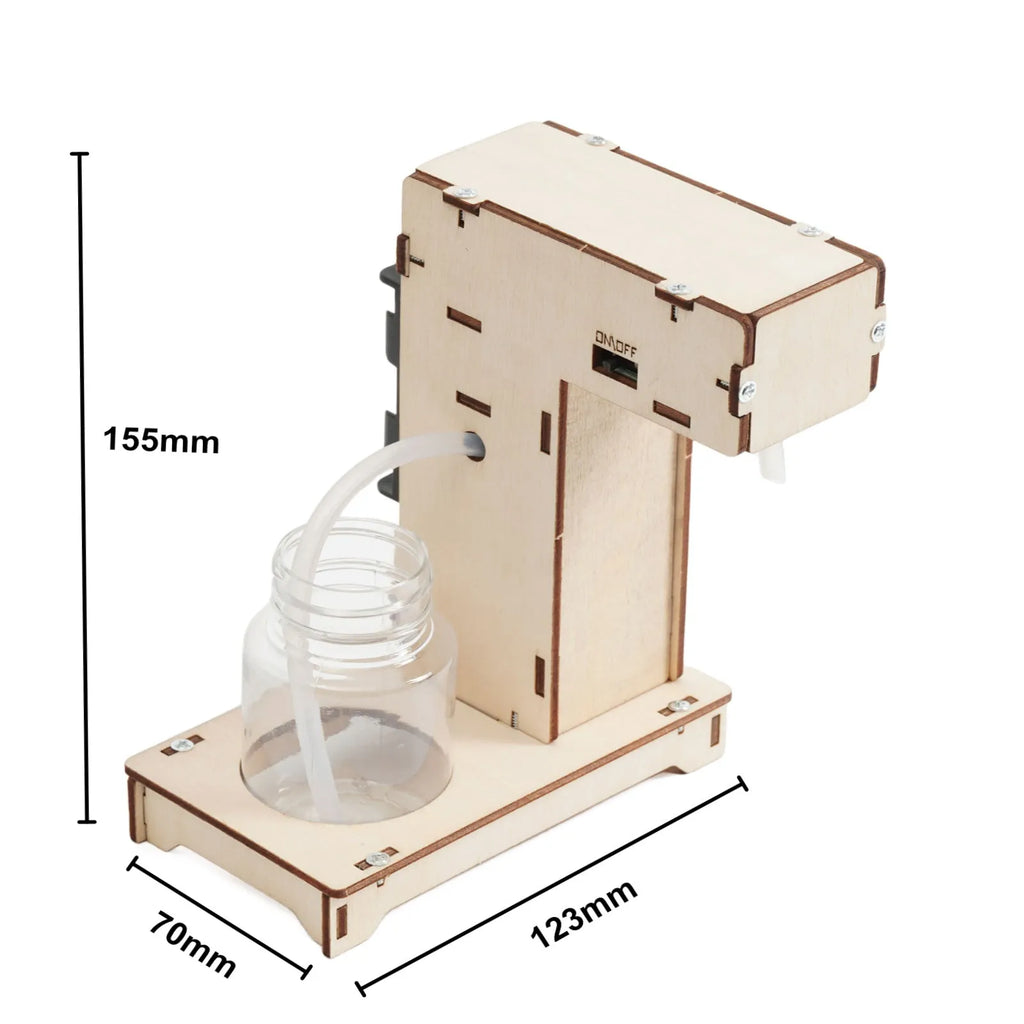 Wooden automatic induction foam hand washing model kit for teenagers DIY science project