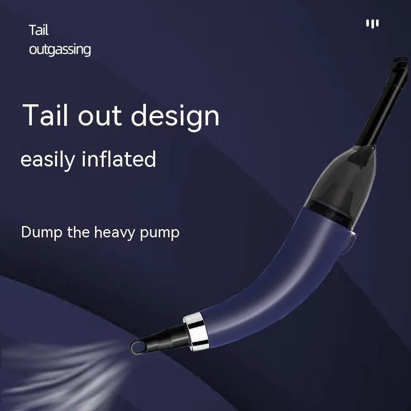 Handheld wireless car vacuum cleaner with USB charging cable shown in black colour