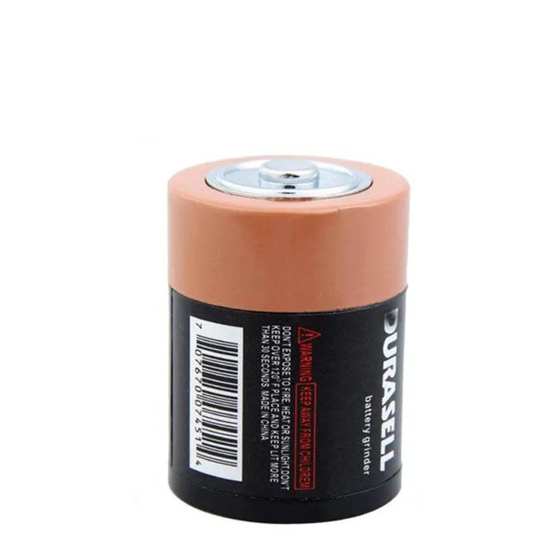 Black zinc alloy smoke grinder with LED light, USB port and keychain loop