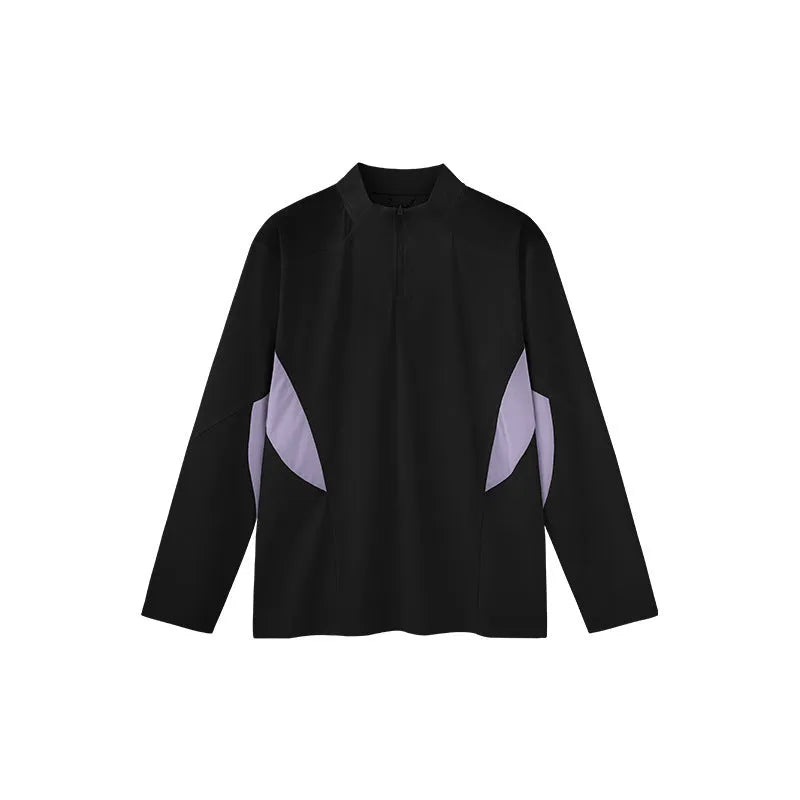 Men's solid colour lightweight top available in black or beige with choice of long or short sleeves.