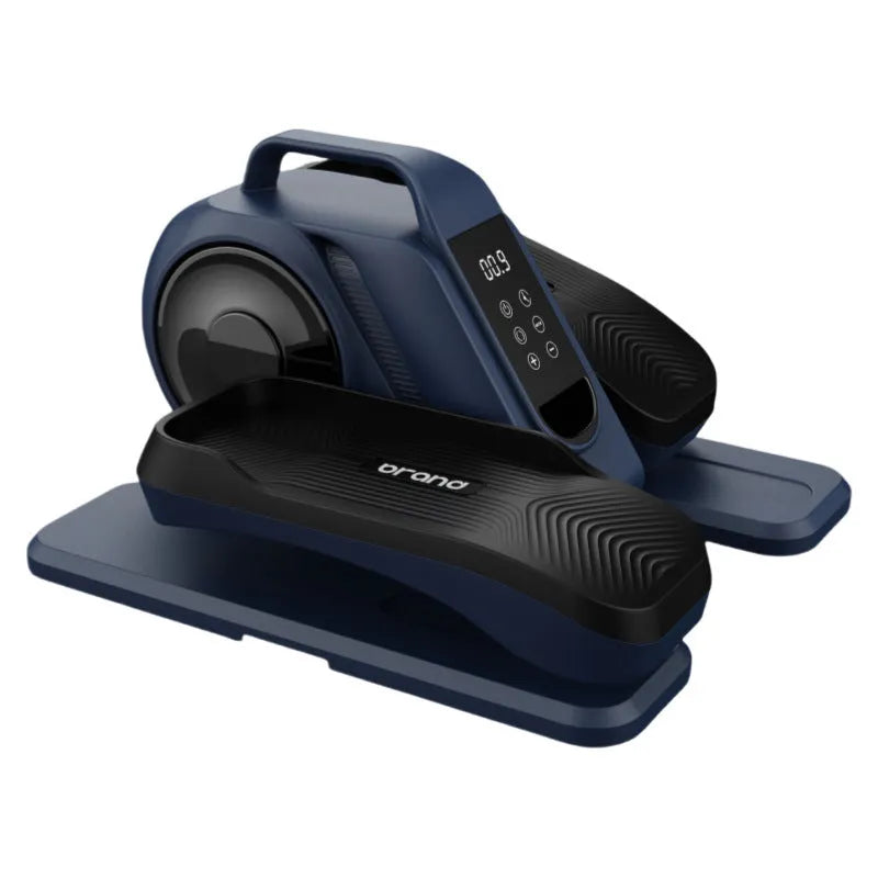 Black household electric oval mute stepper compact walking rehabilitation machine 43x39x25cm