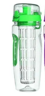 32oz Tritan fruit infuser water bottle with separate fruit cup and leakproof sport design