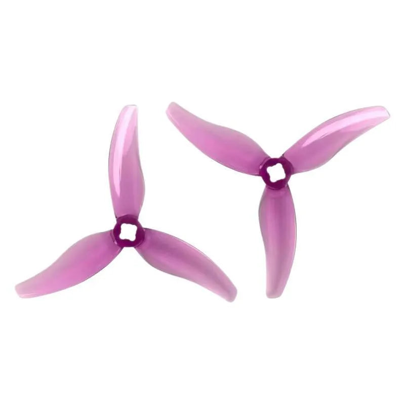 36-inch PVC three-leaf FPV voyage paddle blade set in transparent colours on white background