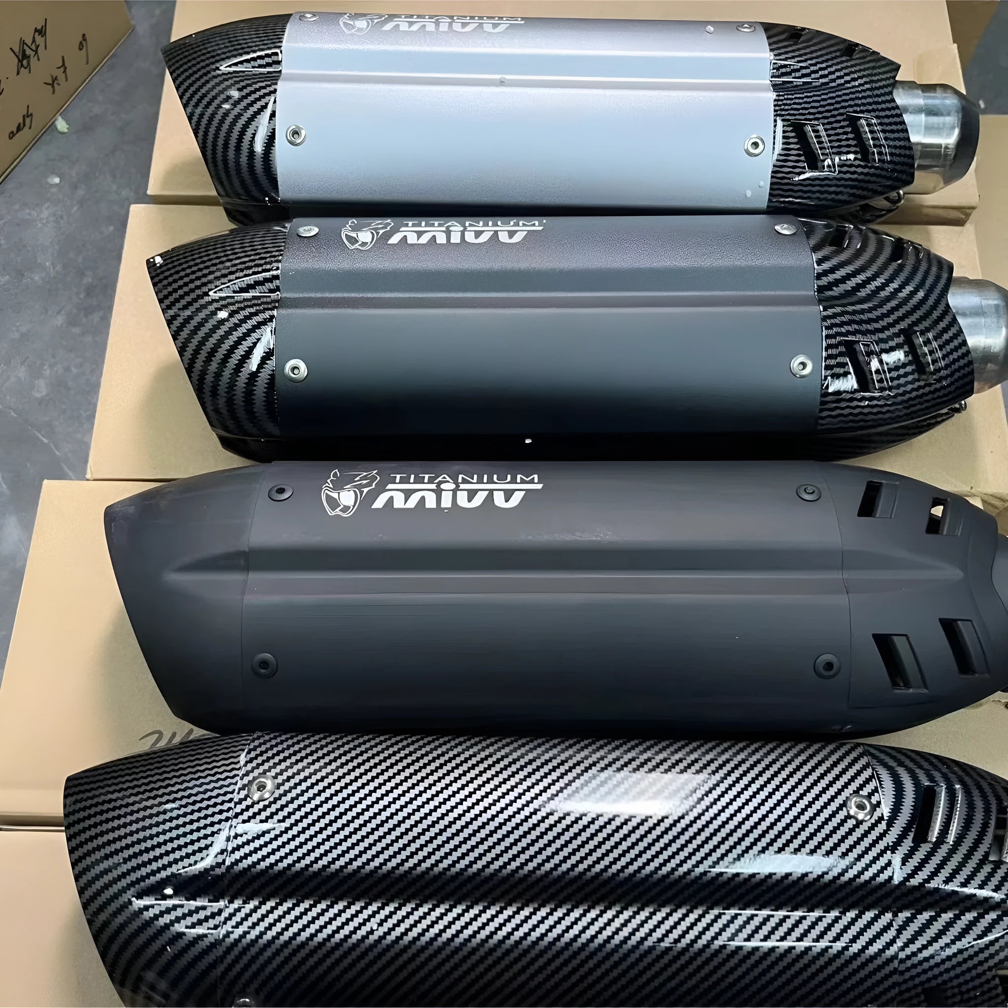 Stainless steel motorcycle exhaust modification pipe with hexagonal shape