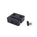 Black POM anti-backlash nut seat block for T8 lead screws, 12x33x34mm