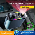 Starry Sky 120W fast charging car charger with Type-C output in black finish