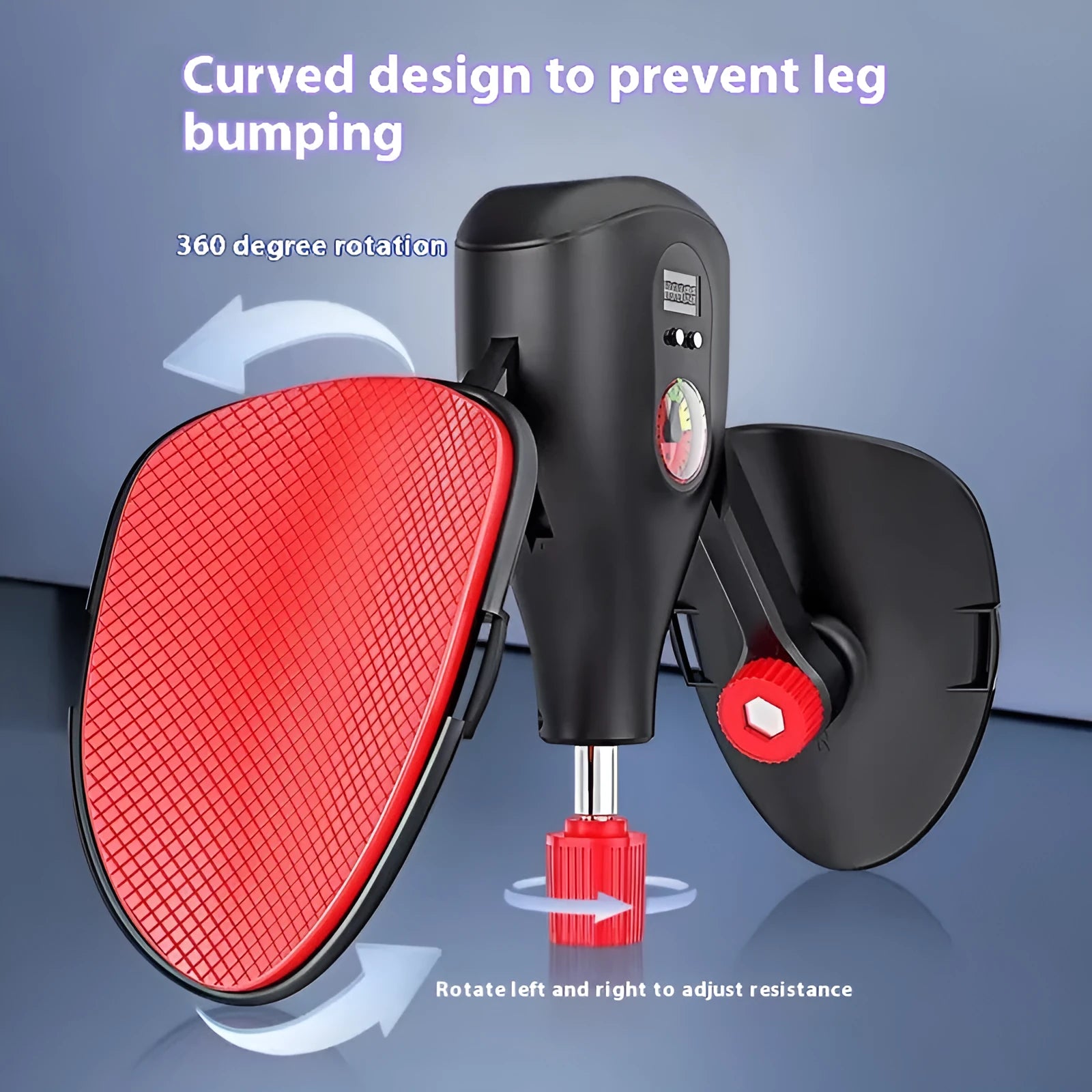 Men's black and grey Kegel trainer for PC muscle exercise with optional strap and handle attachments.