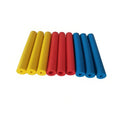 Pack of black rubber grip hoses for utensil handles, showing inner and outer diameter.