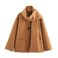 Longline women's street fashion overcoat with artificial fur collar in a choice of colours.