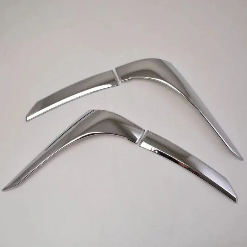 Silver ABS electroplated tail light eyebrow decorations for Mitsubishi Outlander vehicles