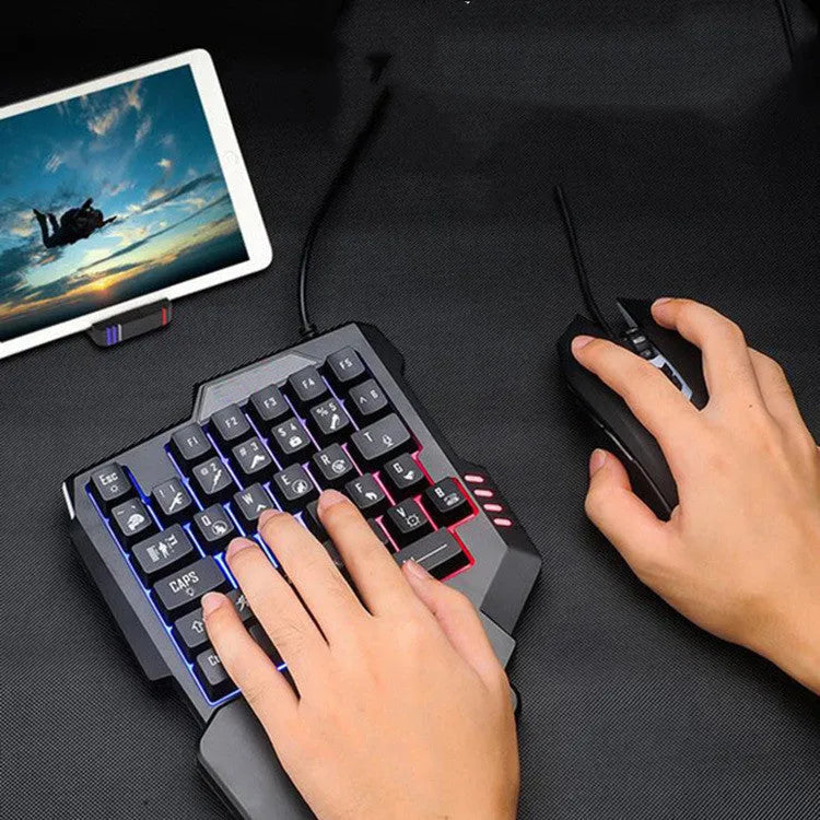ABS USB gamepad with keyboard and mouse linkage compatible with Android and Apple tablets