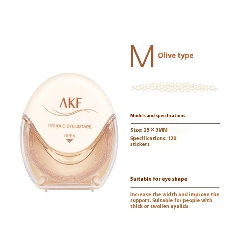 Roll of invisible lace double eyelid stickers for natural eyelid definition