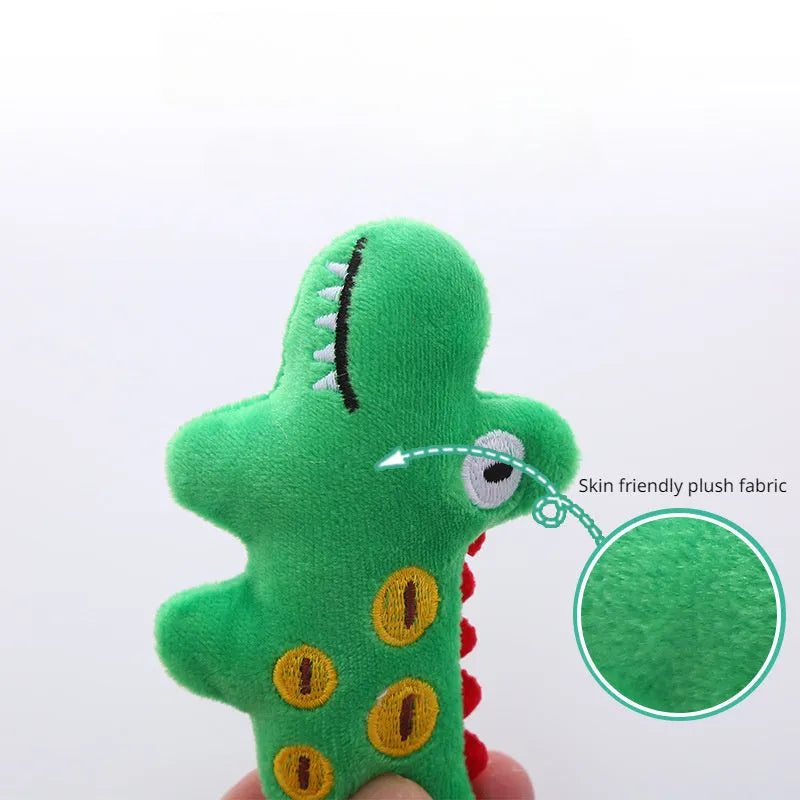Soft plush cat toy in cow or parrot shape with catnip for interactive bite-resistant play