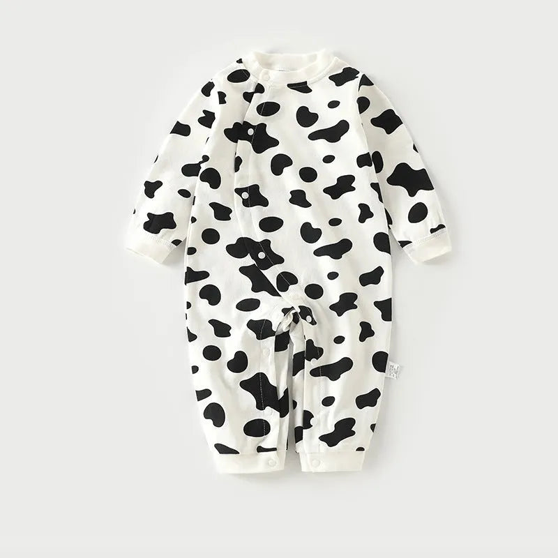Cotton long-climb baby onesie in a neutral colour, suitable for newborns.