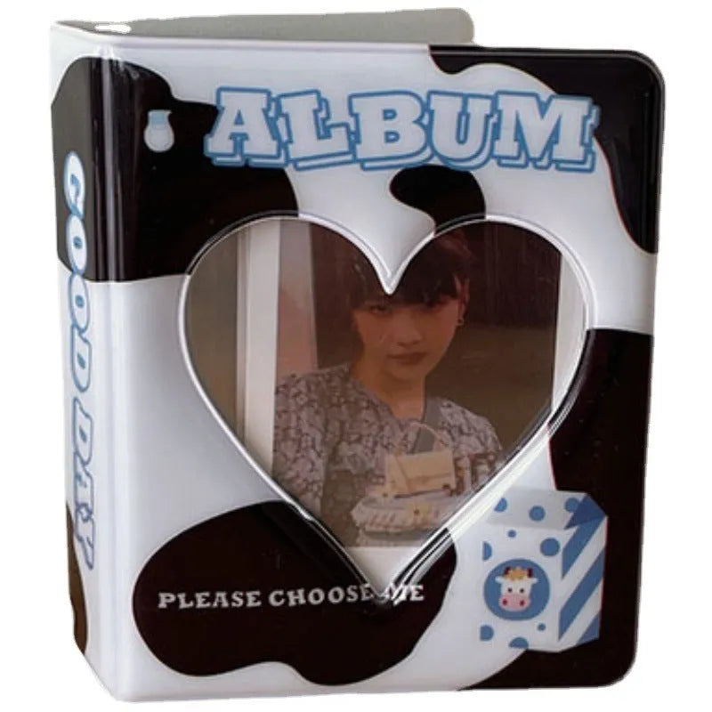 Cartoon cow PP photo album in large 64-card size with decorative cover for card storage