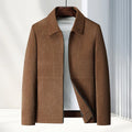 Men's lapel collar casual coat in slim fit design available in four colour options