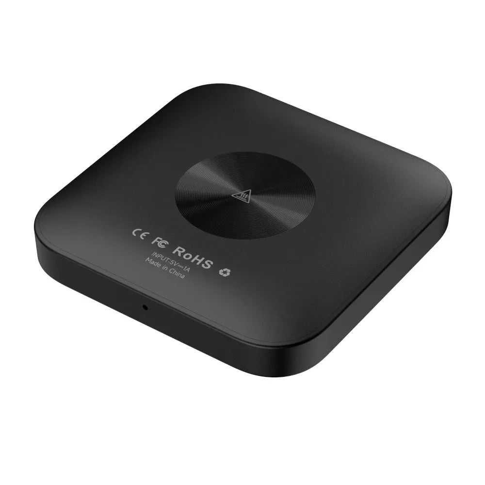 Tbox-Led Wireless CarPlay adapter with Android 13 system showing compact dimensions and connection ports