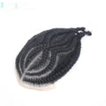 Men's hand-woven human hair African braid wig in a natural style, available in Full Lace and Q6LacePU options