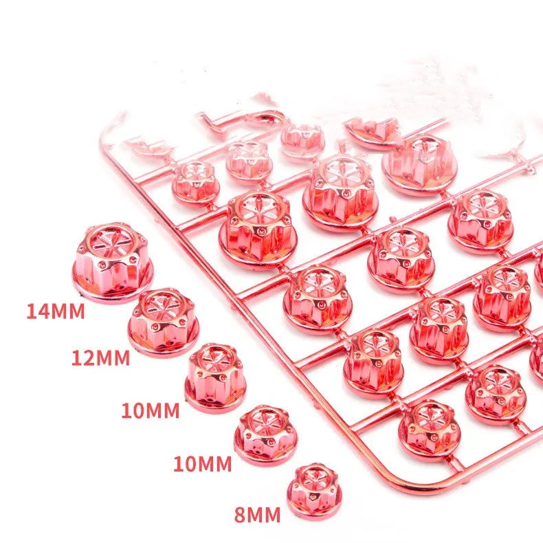 30-piece set of coloured ABS plastic motorcycle screw caps for engine bolt protection