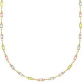 Ladies' adjustable crystal necklace with geometric alloy pendant on 41-50cm chain