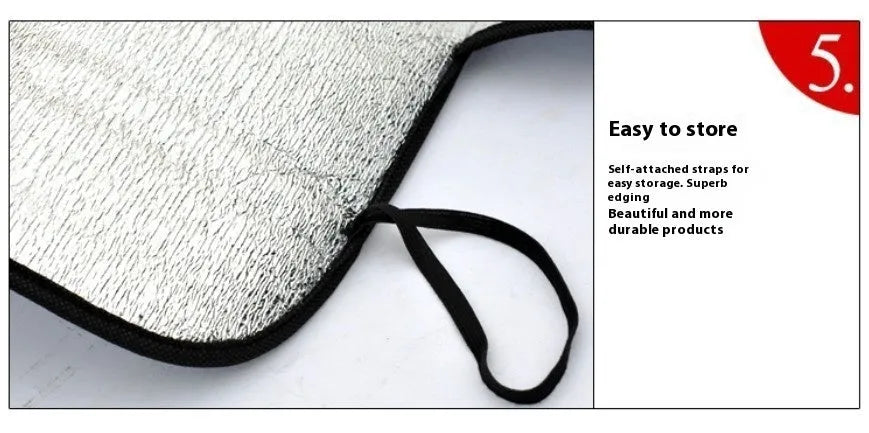 Silver PE foam car snow shield for windscreen winter anti-frost protection, 150x70cm
