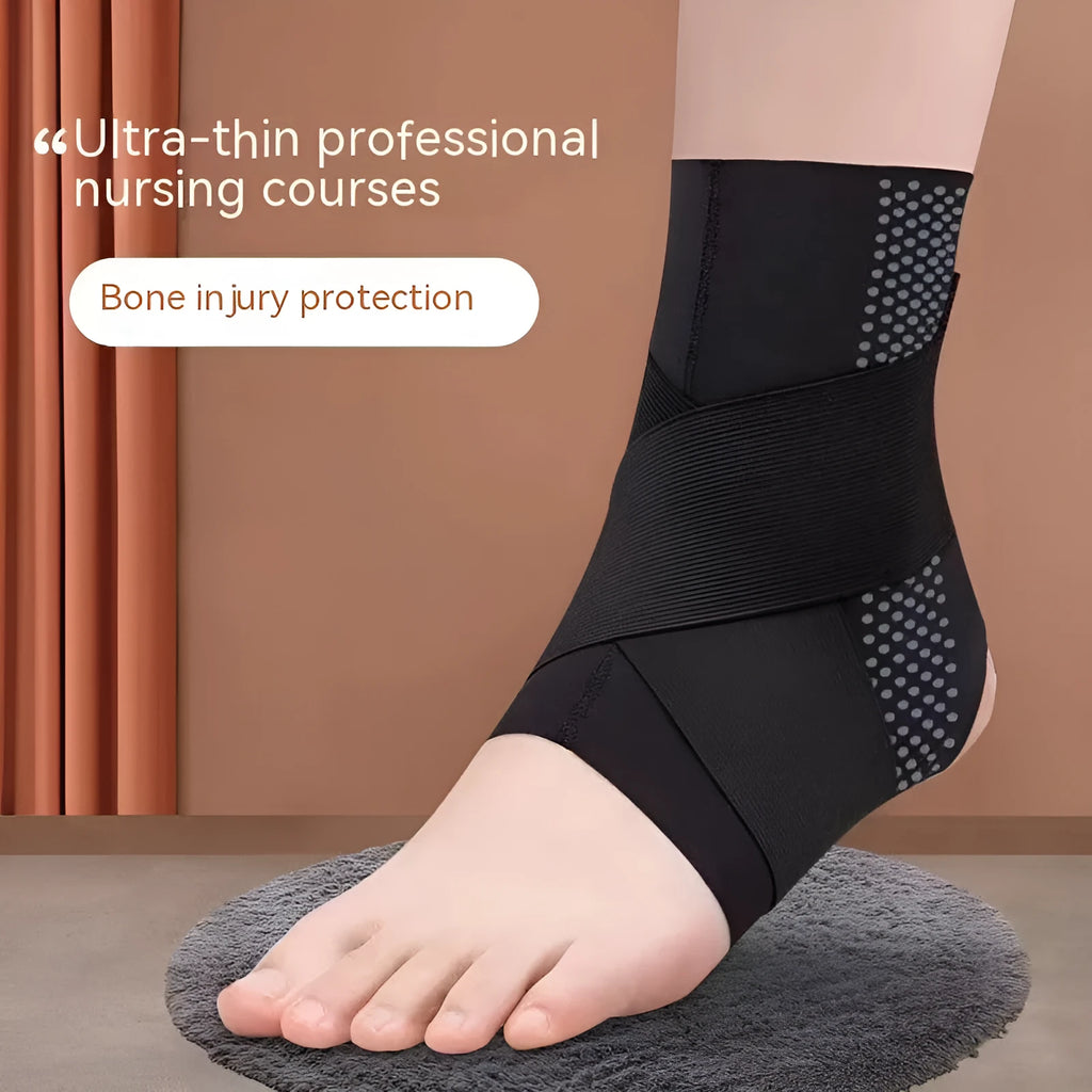 Adult ankle support brace in Lycra cloth for sports protection and rehabilitation