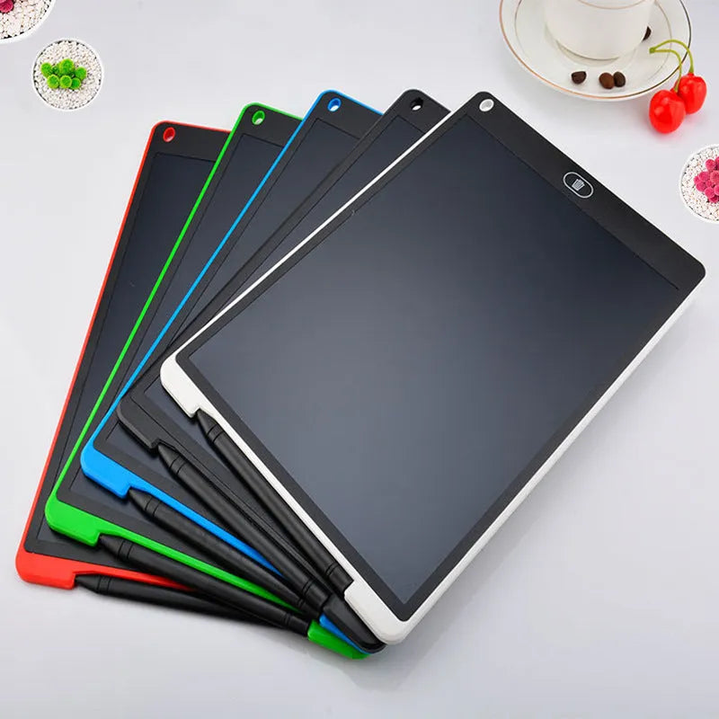 8.5-inch LCD handwriting board in black with pen, for children's early education writing and drawing