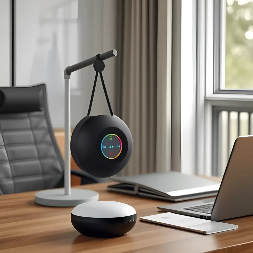 Outdoor portable mini waterproof colourful glowing Bluetooth speaker in black and white options