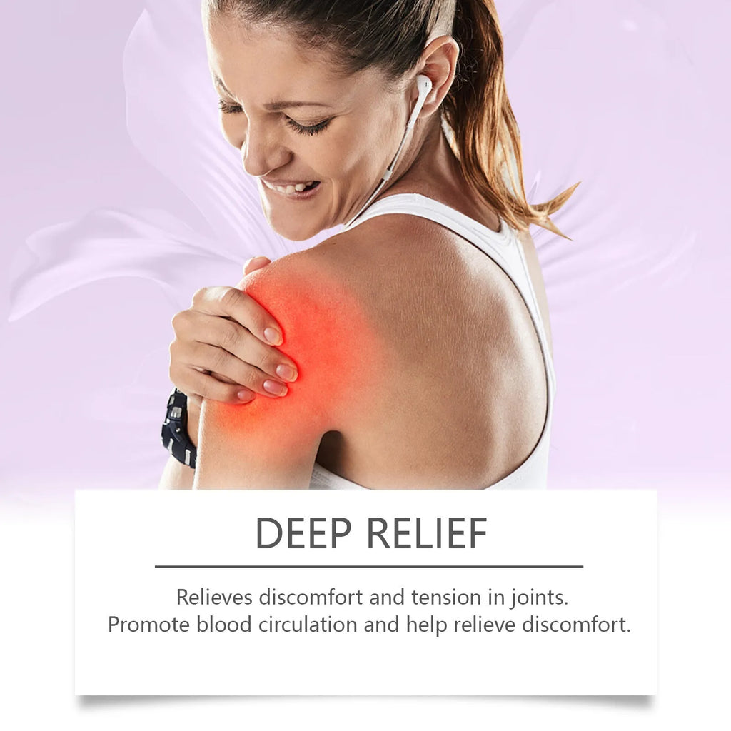 100g tube of body massage gel for joint, knee, and elbow care on a white background.