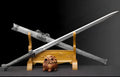 Beast Beak integral sword high manganese steel unsharpened blade 103CM with solid wood leather scabbard