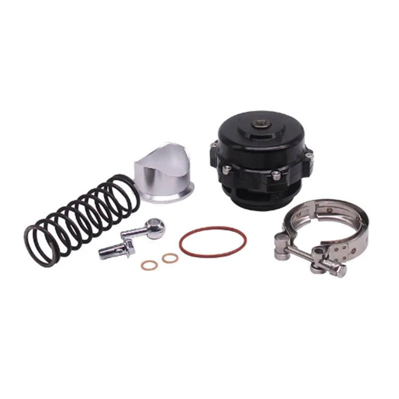 Aluminium alloy automotive blowdown valve in assorted colours, 50mm size.