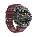 Waterproof smart watch with HD dual camera, black colour, touch screen display, showing step counting and blood oxygen detection features
