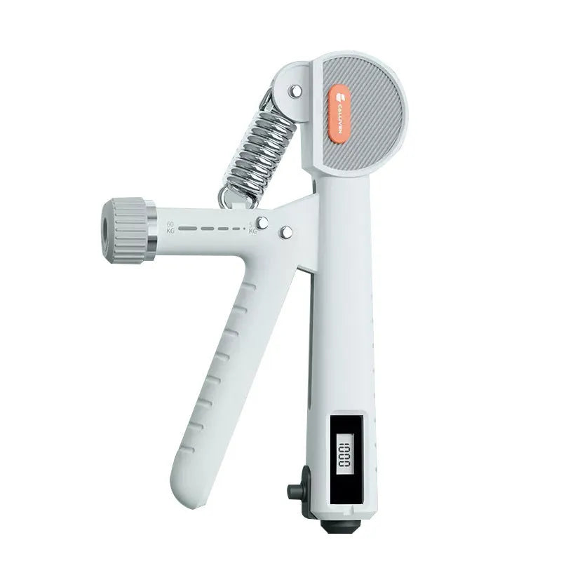 Adjustable spring grip fitness machine in ABS plastic for hand strengthening exercises