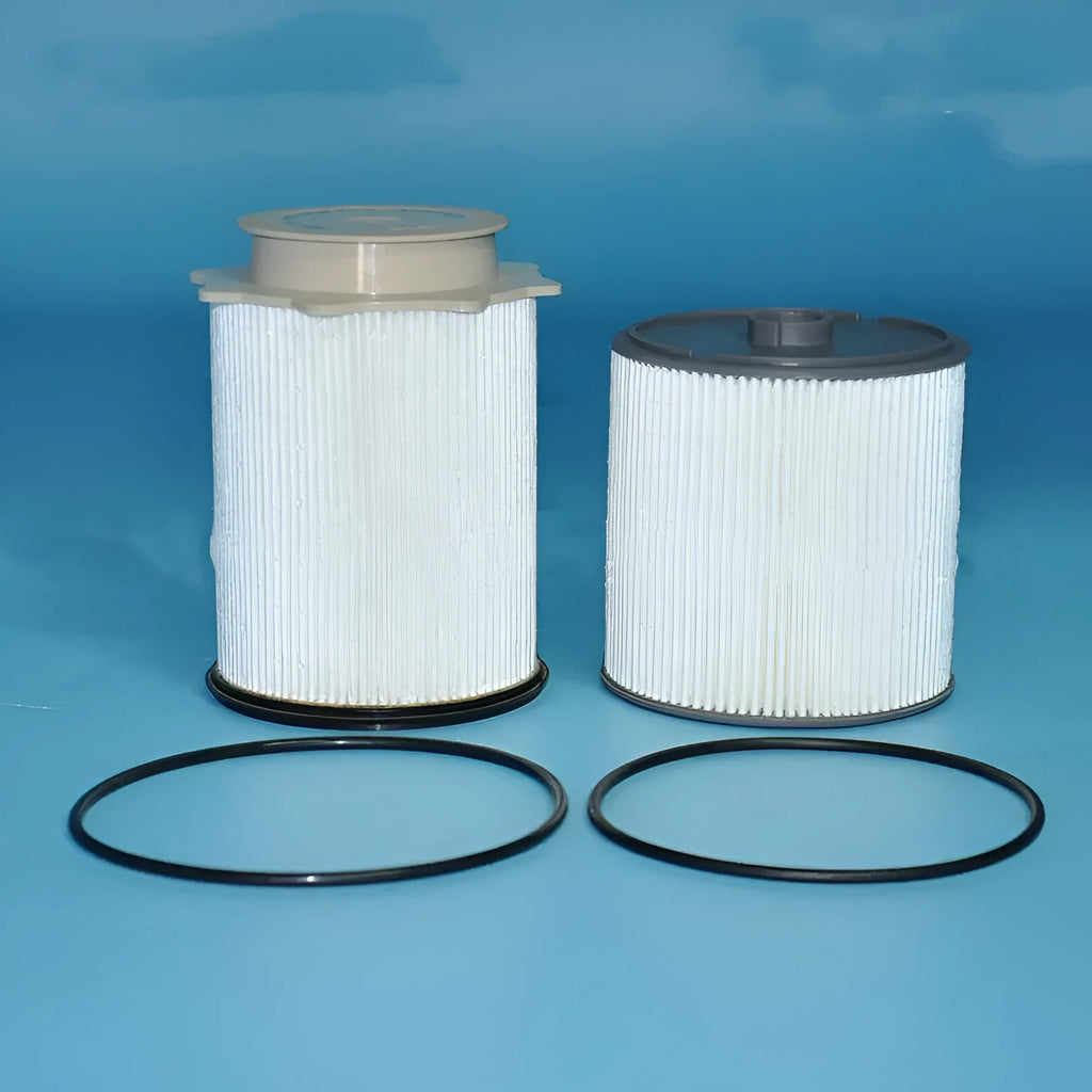 RAM truck fuel filter and oil-water separator kit with white housing