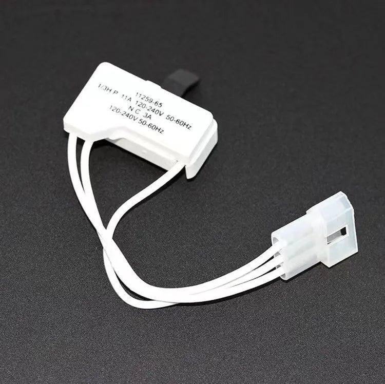 White washing machine door switch replacement part 3406107