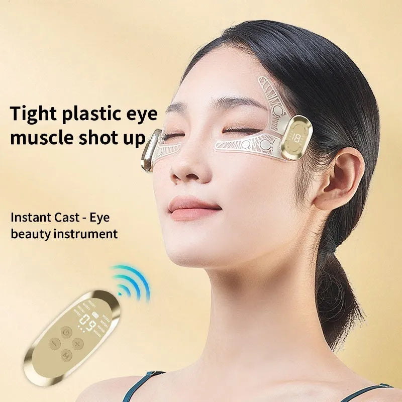 V line face slimming massager with remote control and gel patches for eye and face wrinkle removal brightening physiotherapy