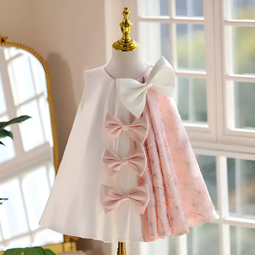 Children's princess dress in polyester, daily western style, available in multiple colours and sizes 80cm to 150cm