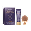 108ml jar of waterproof body concealer cream with applicator brush for covering tattoos and birthmarks.