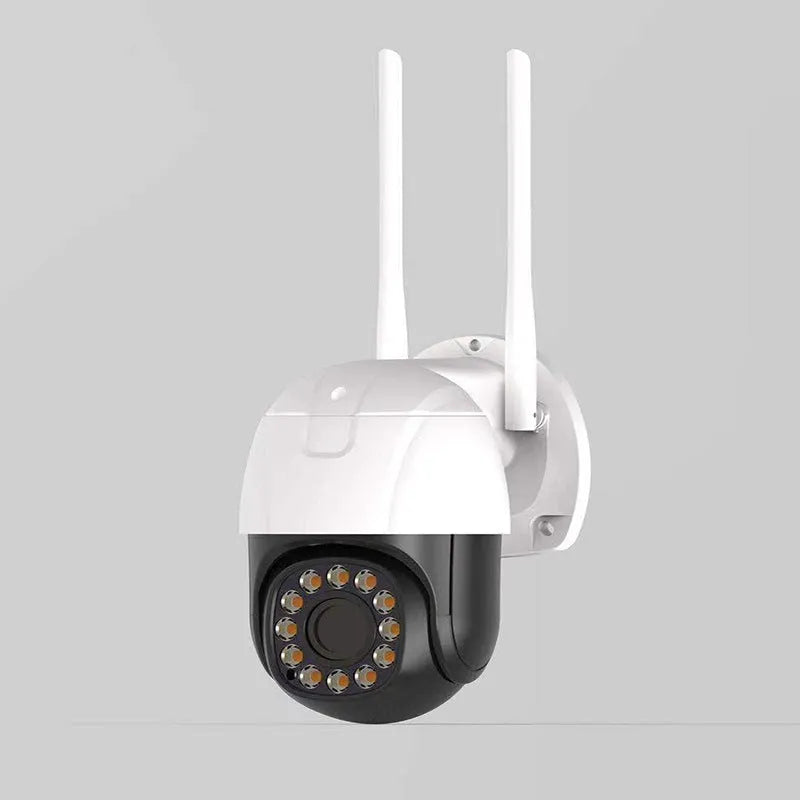 White HD panoramic dome network camera with 3MP CCD sensor and 4mm wide-angle lens
