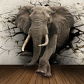 Creative home decor elephant canvas painting in grey oil on canvas