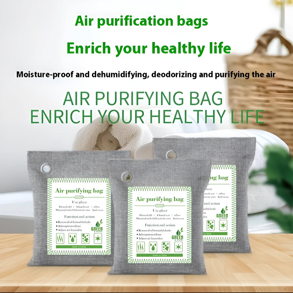 Sewing style bamboo charcoal bags for household formaldehyde removal and air purification