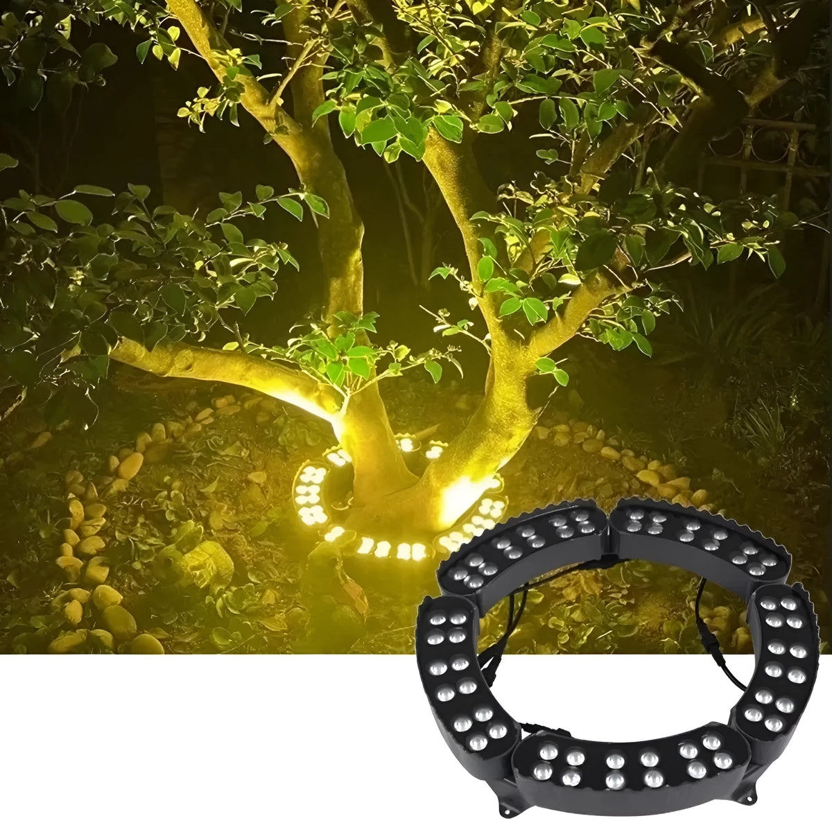 LED tree light outdoor waterproof aluminium lamp 22 x 7.5 cm IP65 five heads warm light