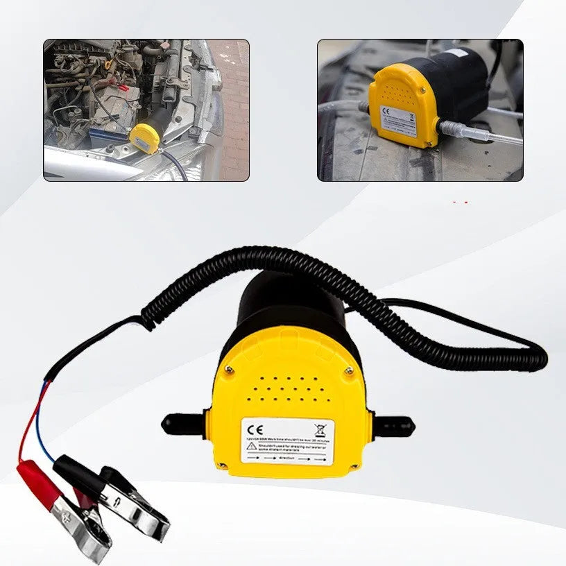 12V electric self-priming oil gear pump with engineering plastic body.