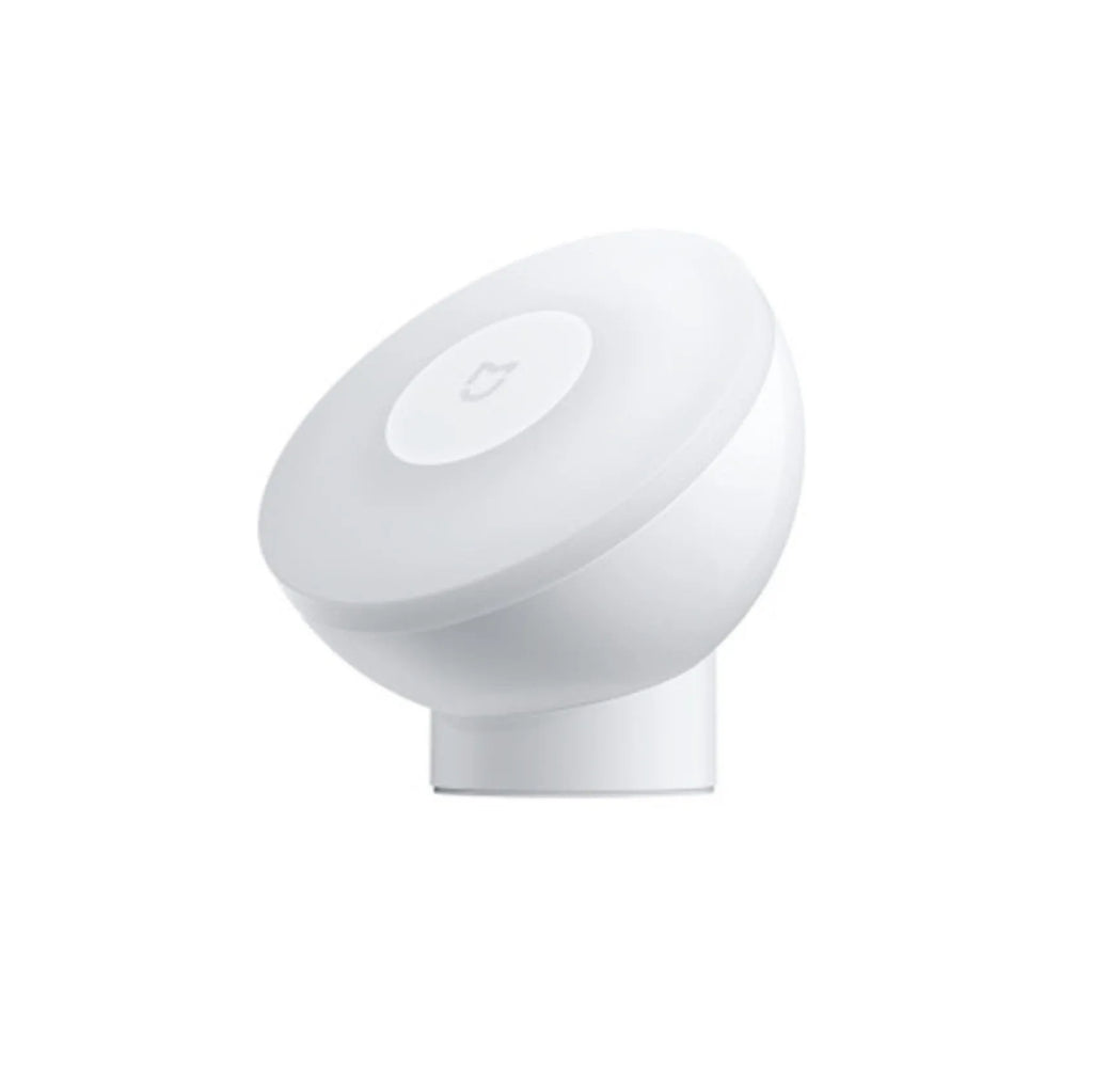White compact Mijia bedside table lamp with human body induction and Bluetooth