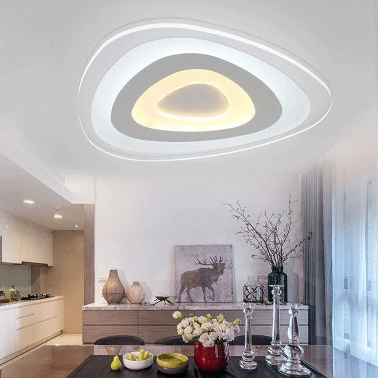 Triangle ceiling lamp with creative geometric design for bedroom or living room LED lighting