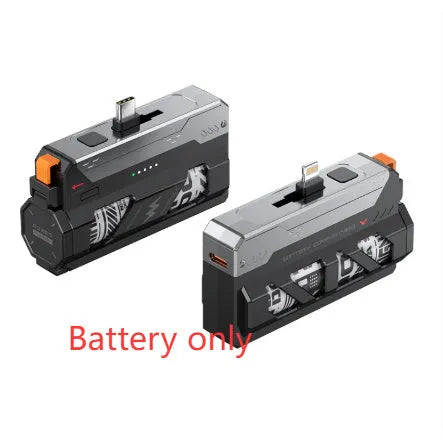 Capsule power bank with hanging buckle, 25000mAh fast charge, available in Type-C and Lightning