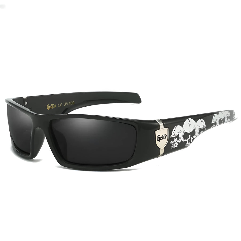 Bandit style West Coast polarized sunglasses model G613 in a box frame with PC lenses