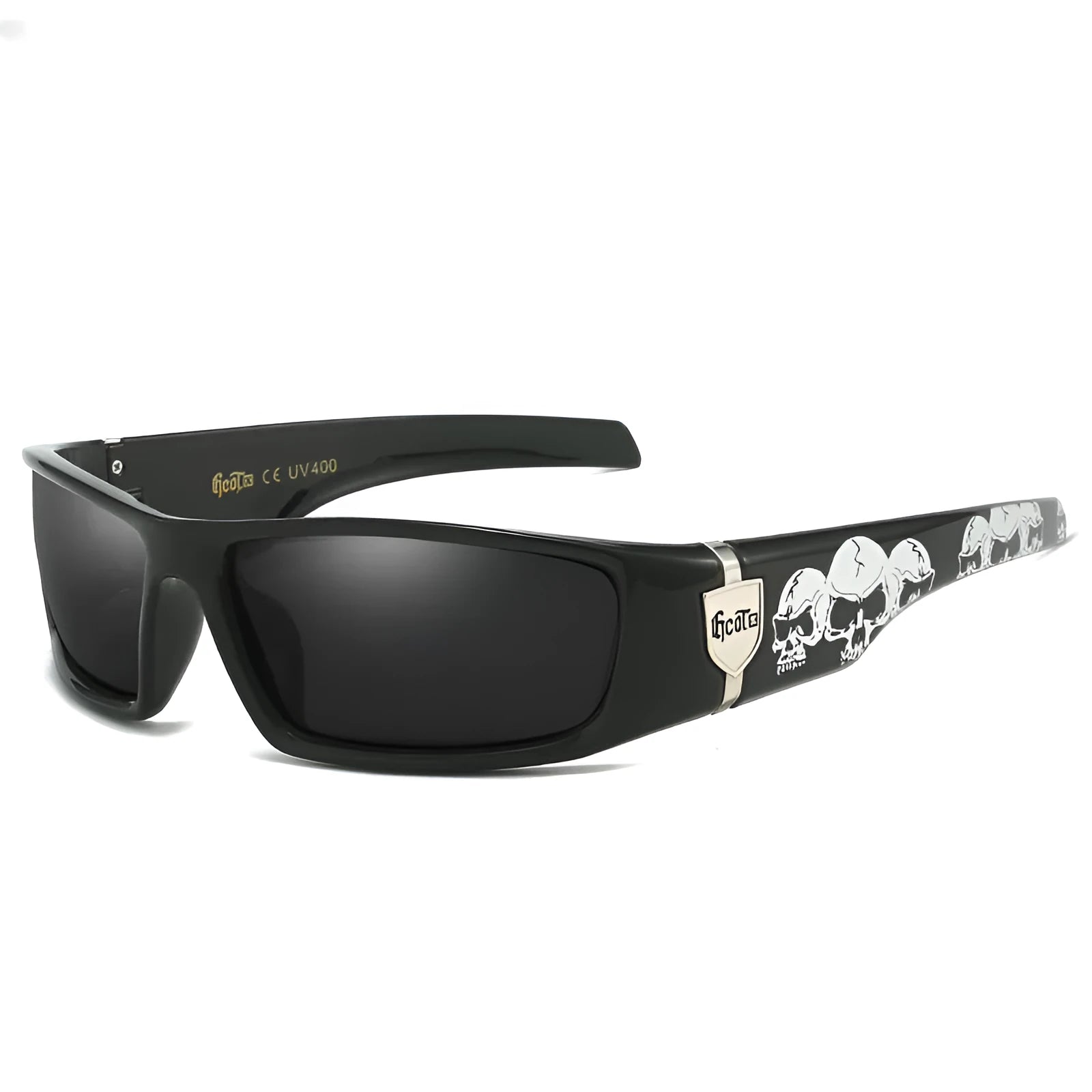 Bandit style West Coast polarized sunglasses model G613 in a box frame with PC lenses
